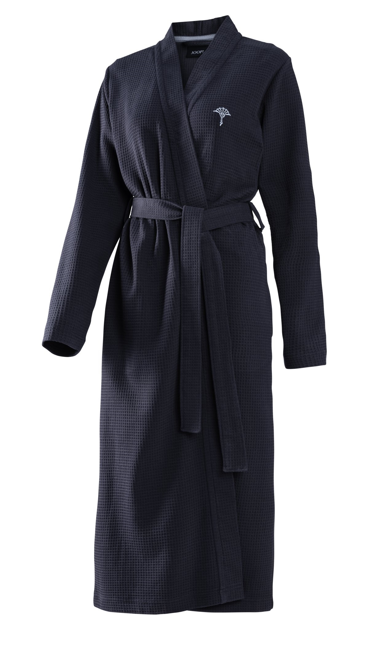 JOOP! Damen Kimono uni Piqué 1657-175 Blau S 36/38 leichter Morgenmantel