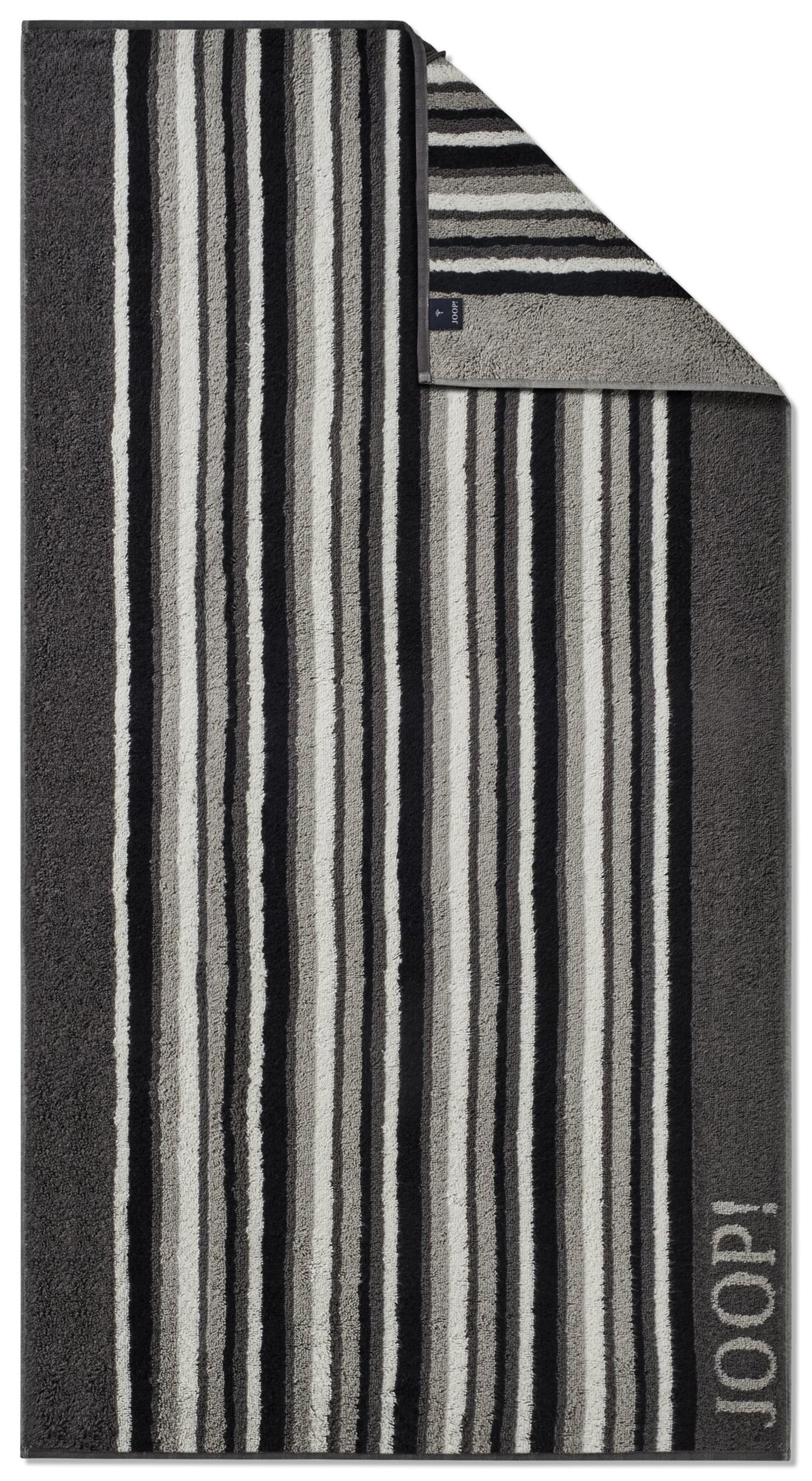JOOP! Frottee Move Stripes 1692-77 Anthrazit Duschtuch 80x150 cm Neu 2023