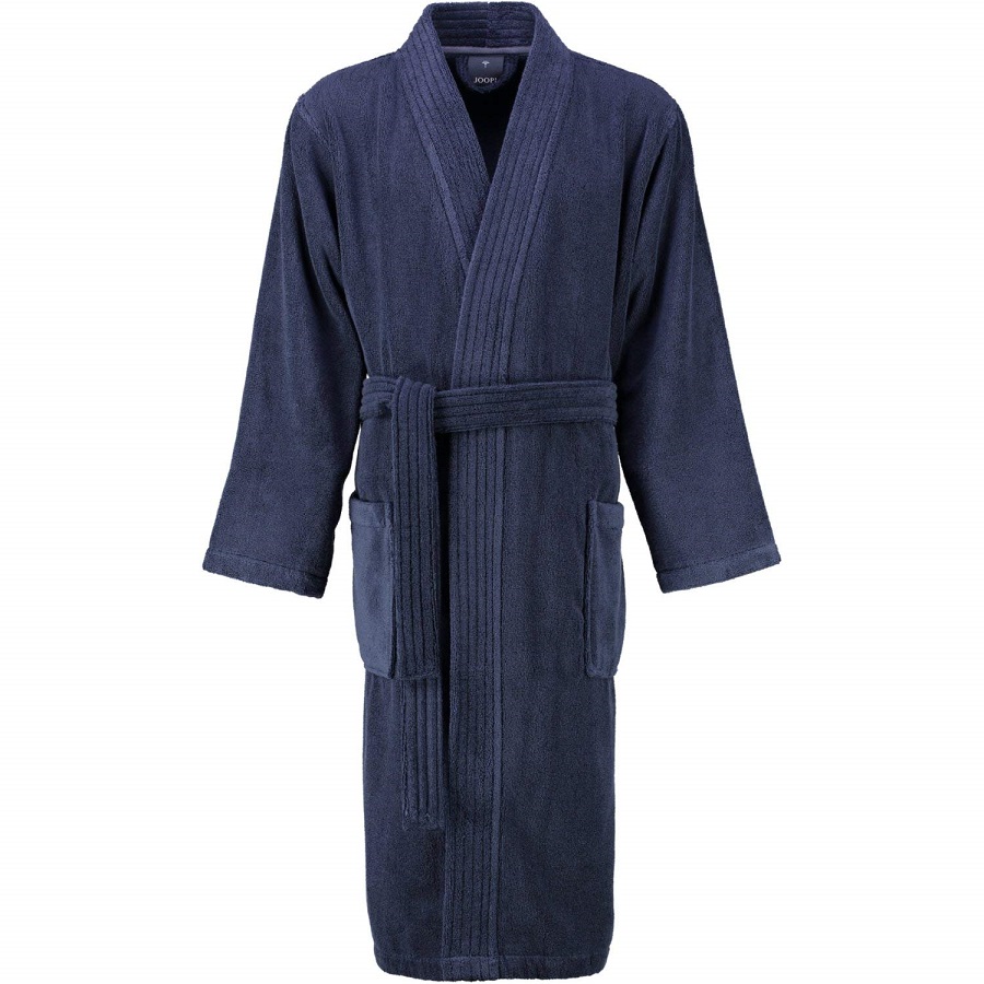 JOOP! Bademantel Herren Kimono 1647-175 Blau S 46/48 walkfrottier Qualität