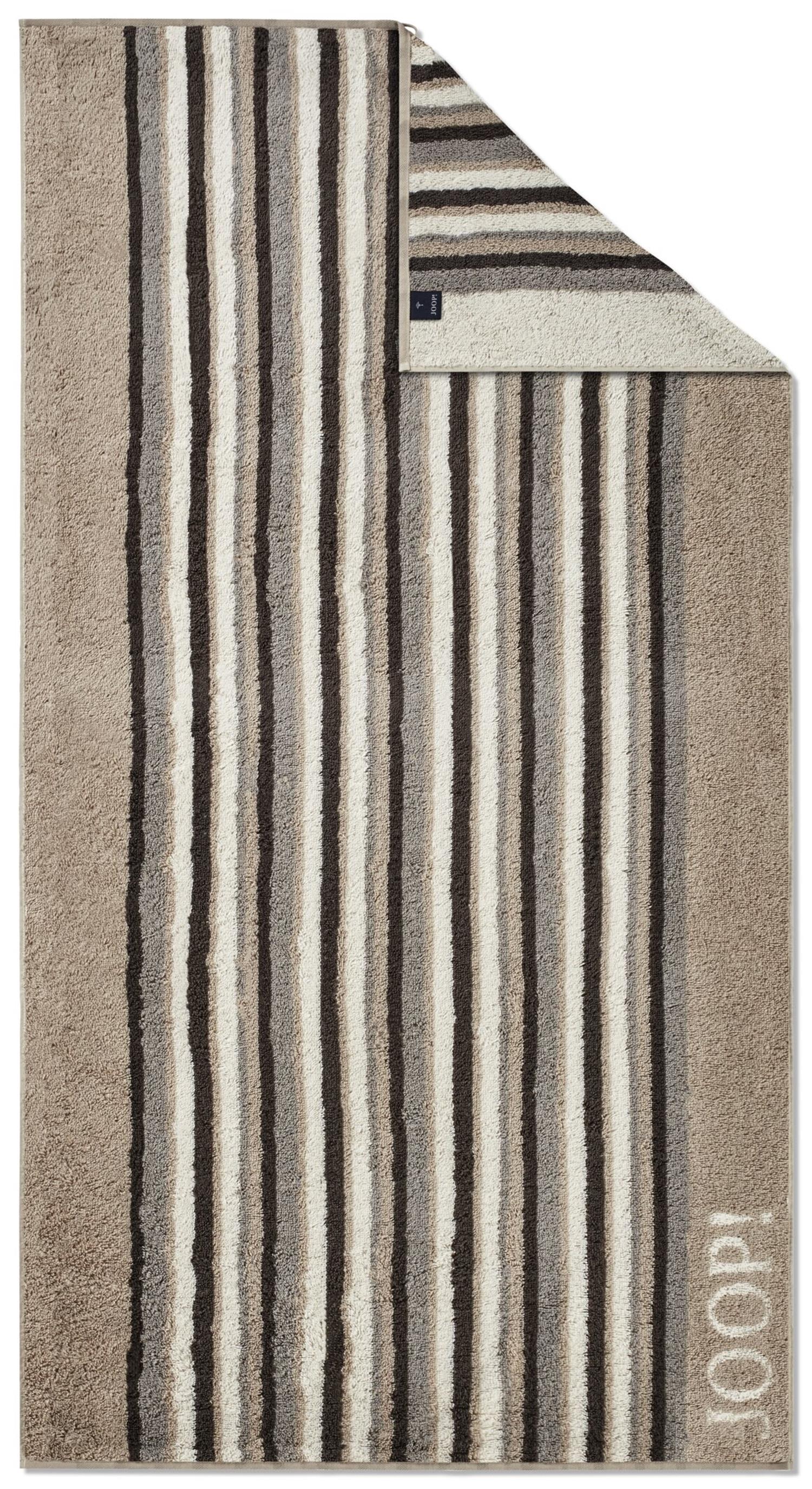 JOOP! Frottee Move Stripes 1692-37 Sand Duschtuch 80x150 cm Neu 2023