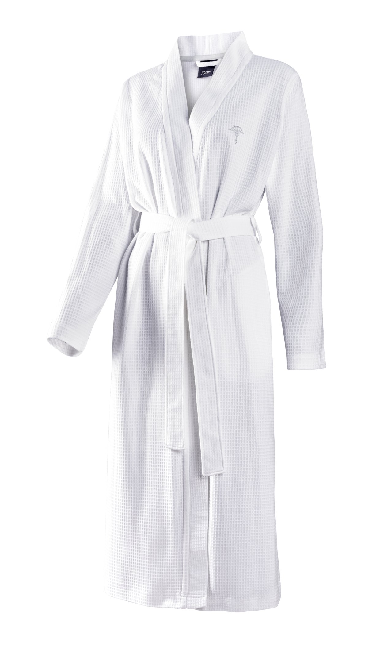 JOOP! Damen Kimono uni Piqué 1657-600 L 44/46 Weiß Baumwolle Waffelpique